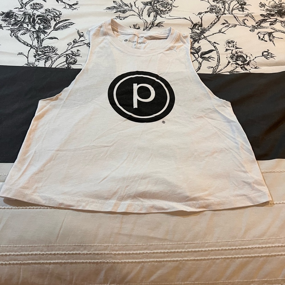 Pure Barre white tank